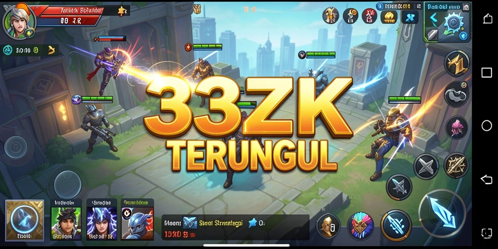 Tampilan gameplay seru dan penuh strategi di 33ZK.