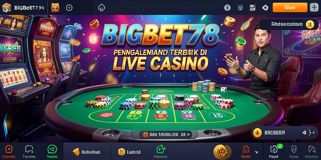 Tampilan menarik dari gameplay Live Casino BIGBET78.