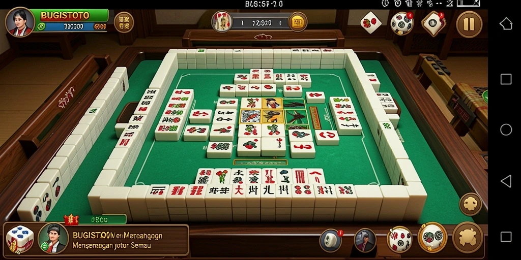 Screenshot gameplay BUGISTOTO yang menampilkan keseruan permainan Mahjong.
