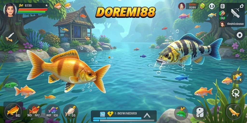 Tangkapan ikan yang menakjubkan dalam gameplay DOREMI88.