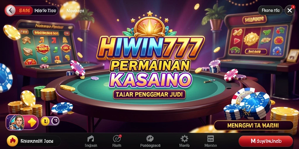 Tampilan menarik dari gameplay HIWIN777 yang penuh aksi kasino.