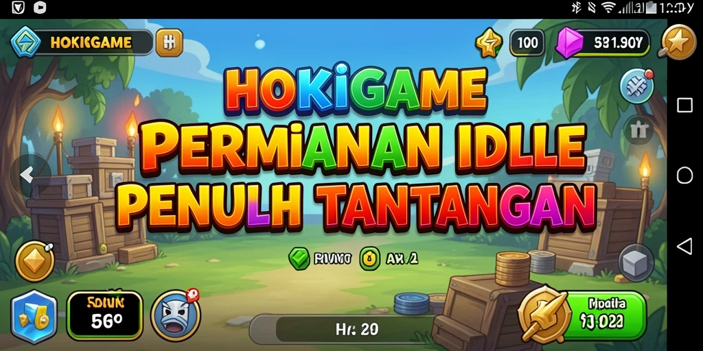 Tangkapan layar HOKIGAME menampilkan gameplay yang menenangkan dan menarik.