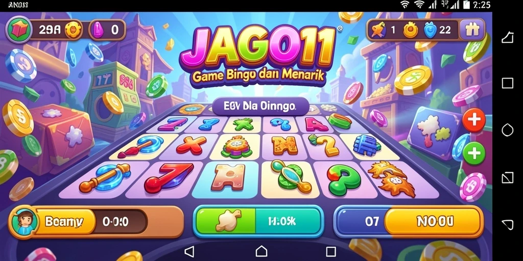 Screenshot JAGO11 menunjukkan keseruan bermain Bingo dengan teman.