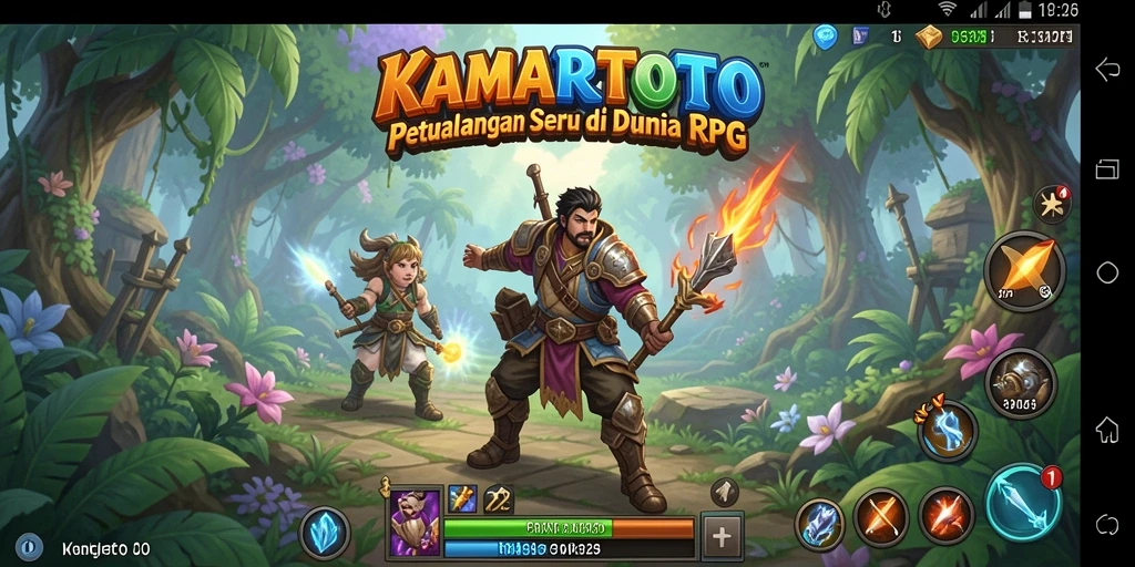 Tampilan gameplay KAMARTOTO yang memukau dan beraksi.