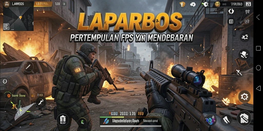Gameplay intens dengan grafis luar biasa di LAPARBOS.