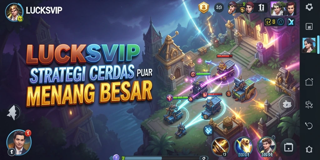 Tampilan gameplay <strong>LUCKSVIP</strong> yang menegangkan dan penuh strategi.