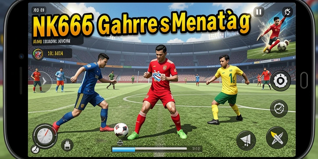 Screenshot gameplay NK666 menampilkan aksi olahraga yang mendebarkan.