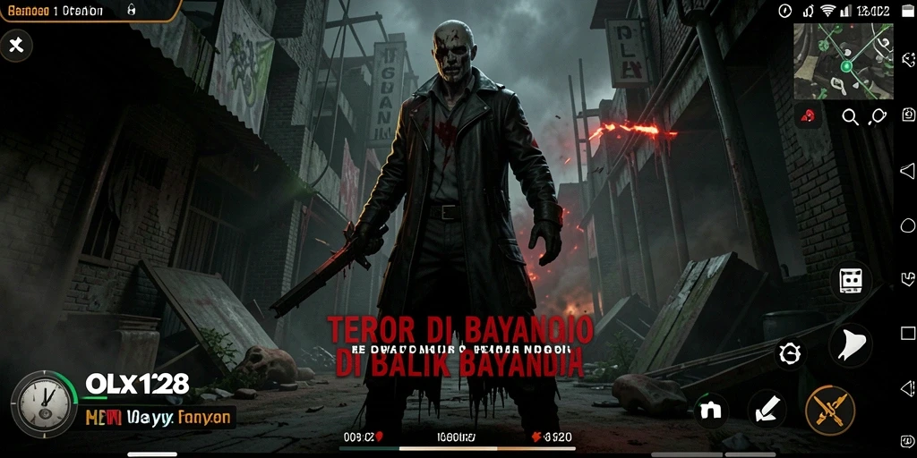 Screenshot menampilkan momen menegangkan dalam gameplay OLX128.