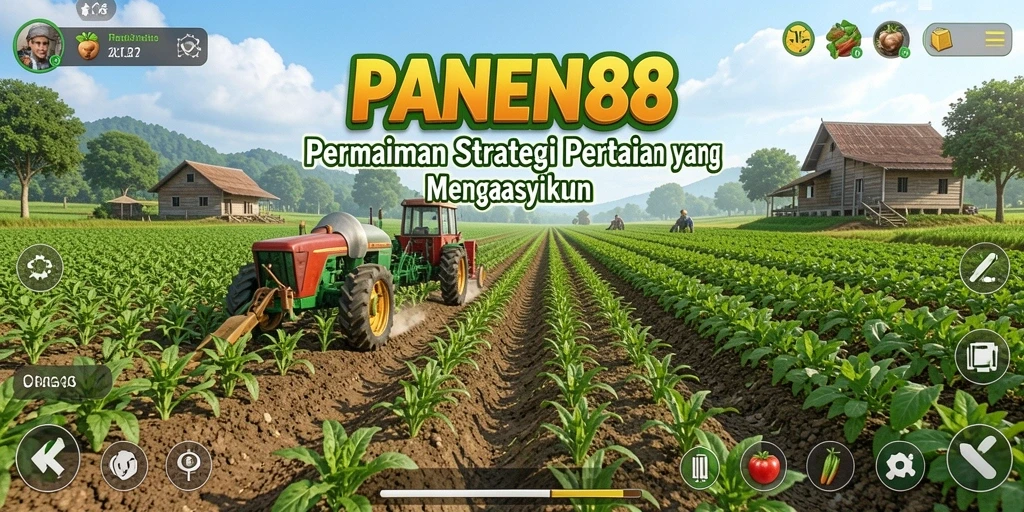 Tampilan gameplay menarik dalam PANEN88 dengan strategi pertanian.
