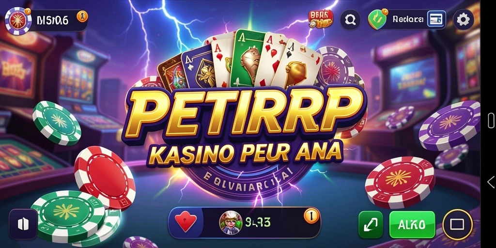 Tampilan gameplay seru di PETIRRP dengan berbagai pilihan permainan Kasino.
