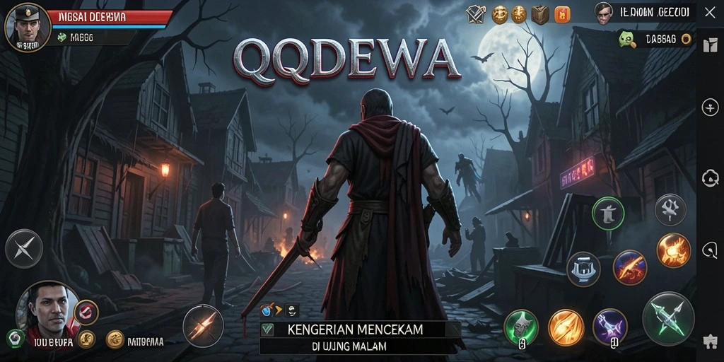Tampilan gameplay menakutkan di QQDEWA yang memikat.