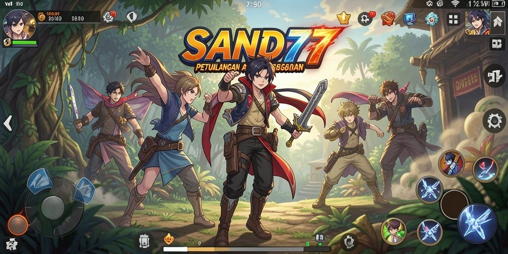 Tampilan gameplay SAND77 yang memukau dan penuh aksi.