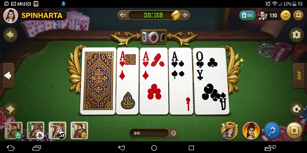Tampilan gameplay SPINHARTA yang menawan dan kompetitif.